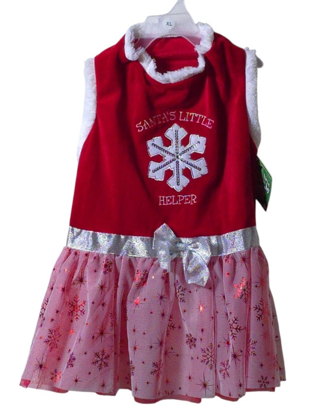 Christmas Dog Dress XL Santa’s Little Helper Holiday Pet Outfit NWT